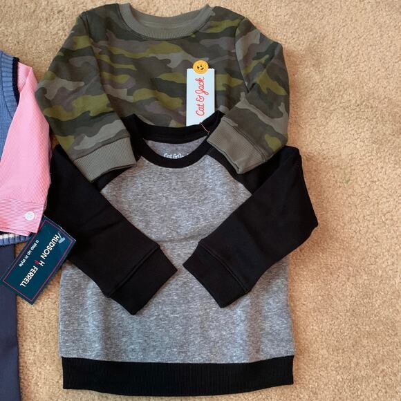 Toddler Boy Clothes Size 18M NWT 3 Sets Bundle  Cat & Jack & Hudson Ferrell - Picture 2 of 10